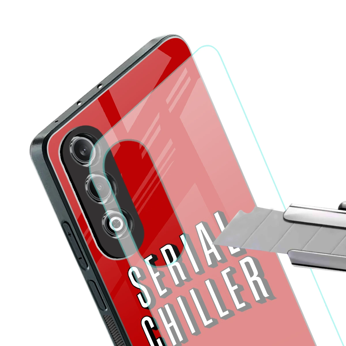 Serial Chiller stylish phone case for oneplus nord ce 4 | glossy glass and slim fit