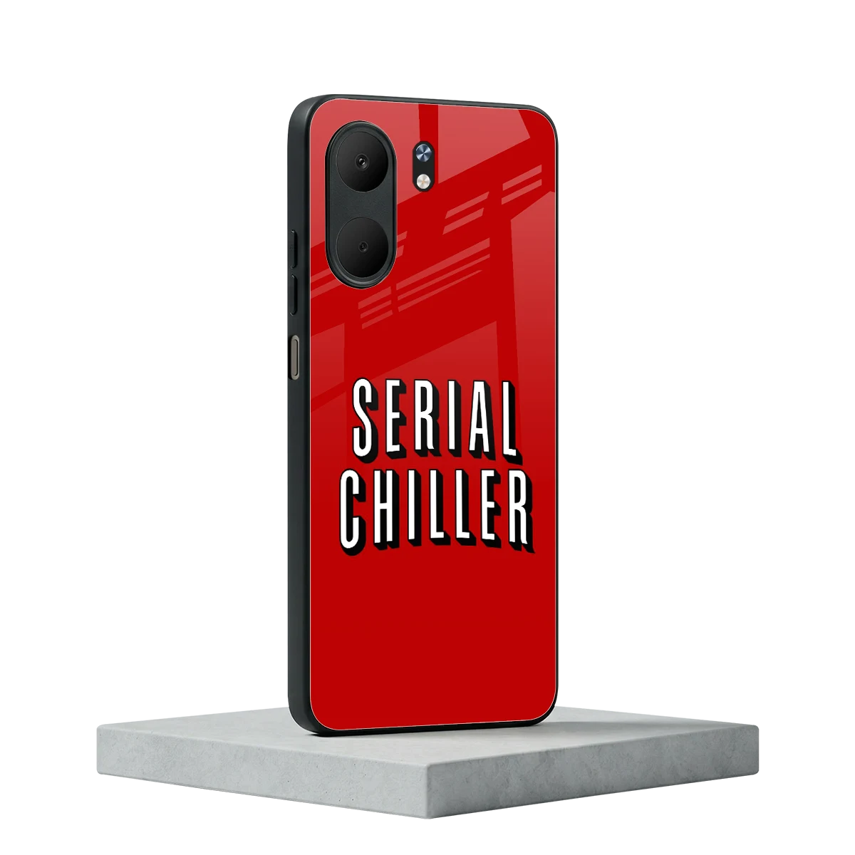 Serial Chiller oppo a5x 5g mobile cover | shockproof glass phone case