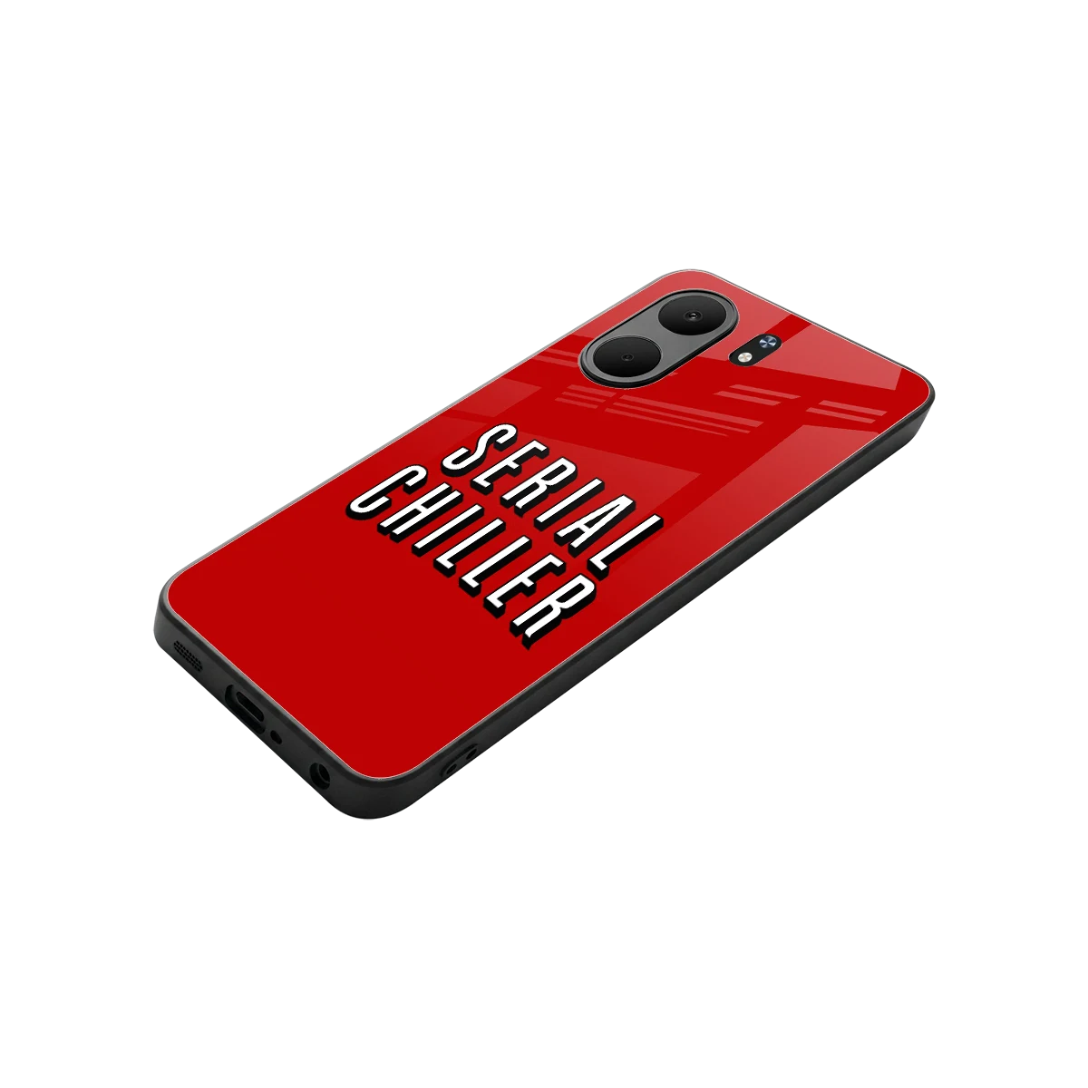 Serial Chiller stylish phone case for oppo a5x 5g | glossy glass and slim fit