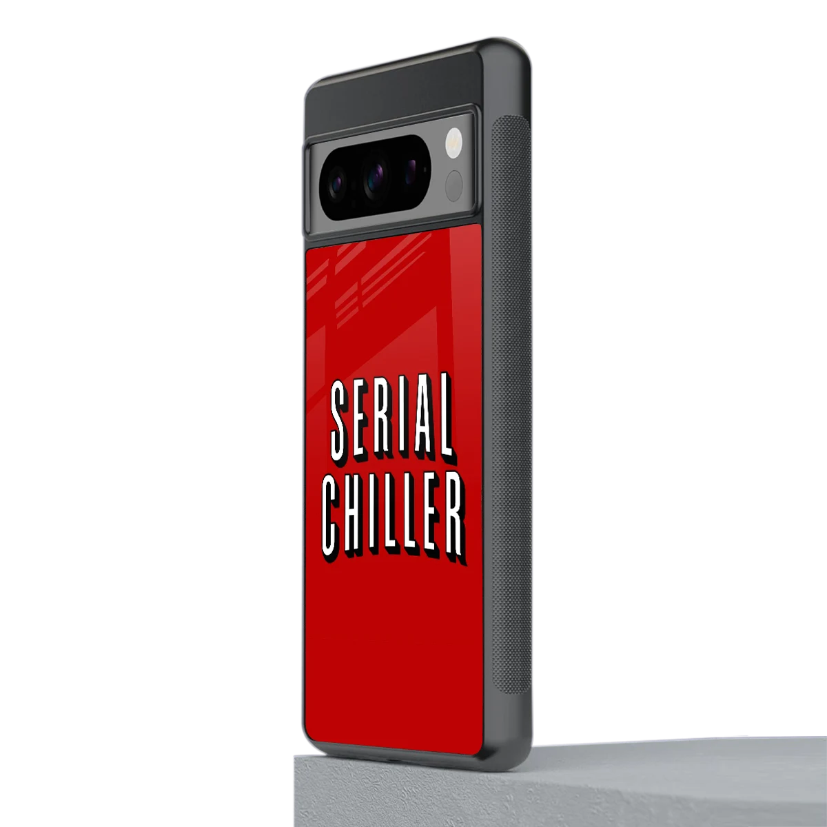Serial Chiller stylish phone case for google pixel 8 pro | glossy glass and slim fit