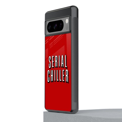Serial Chiller stylish phone case for google pixel 8 pro | glossy glass and slim fit