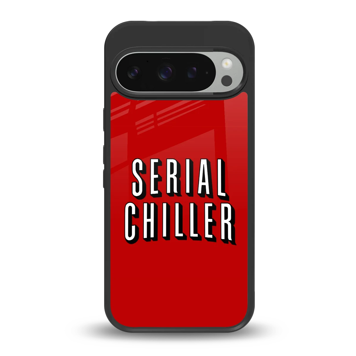 Serial Chiller back phone cover | glass case for google pixel 9 pro