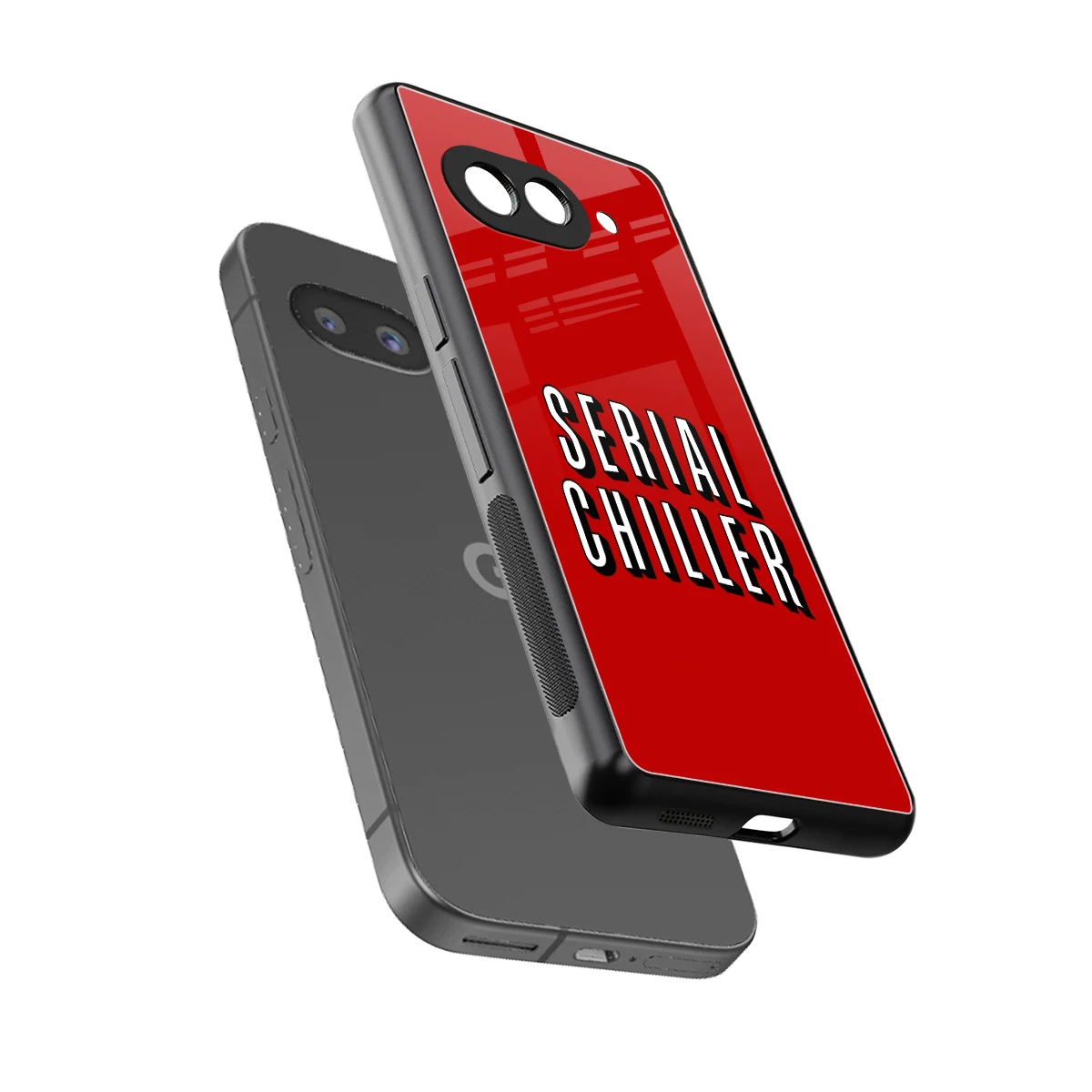 Serial Chiller sleek google pixel 10a cover with tempered glass back and TPU edges
