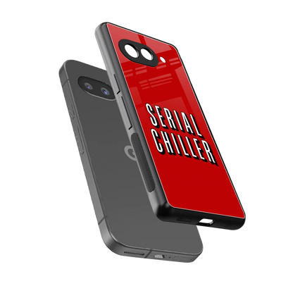 Serial Chiller sleek google pixel 10a cover with tempered glass back and TPU edges