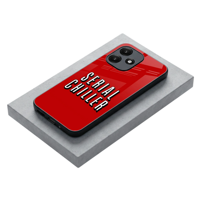 Serial Chiller stylish phone case for redmi 12 5g | glossy glass and slim fit