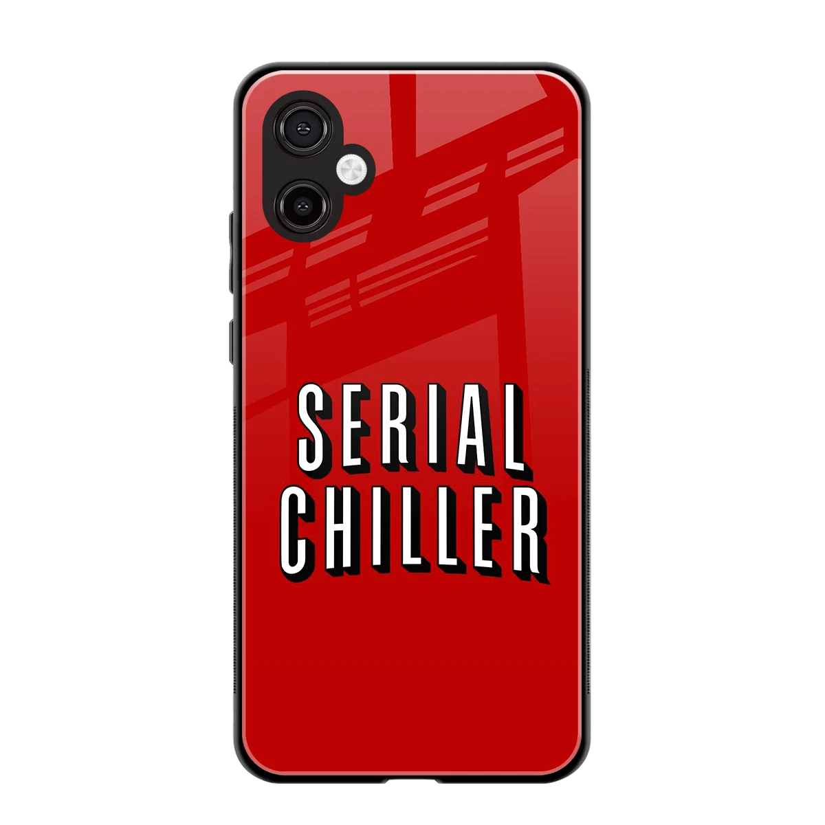 Serial Chiller back phone cover | glass case for samsung galaxy a06 5g