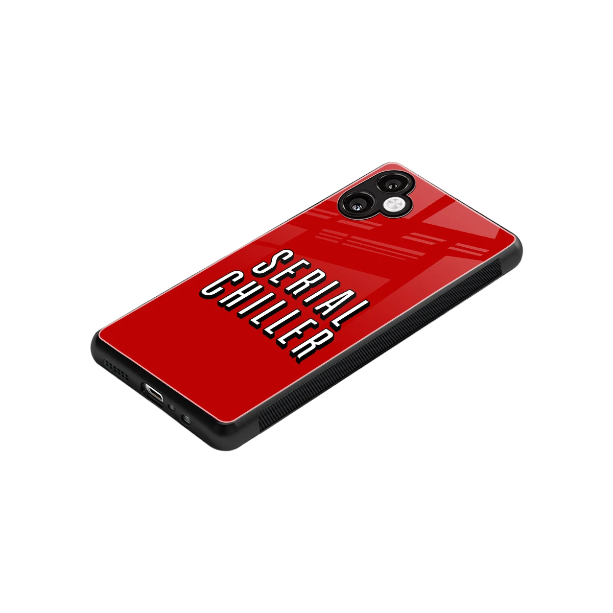 Serial Chiller stylish phone case for samsung galaxy a06 5g | glossy glass and slim fit