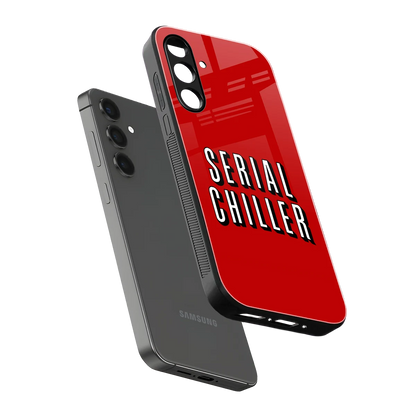 Serial Chiller sleek samsung galaxy m34 5g cover with tempered glass back and TPU edges