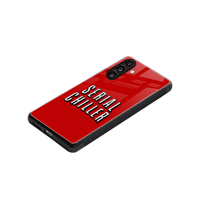 Serial Chiller stylish phone case for samsung galaxy m34 5g | glossy glass and slim fit