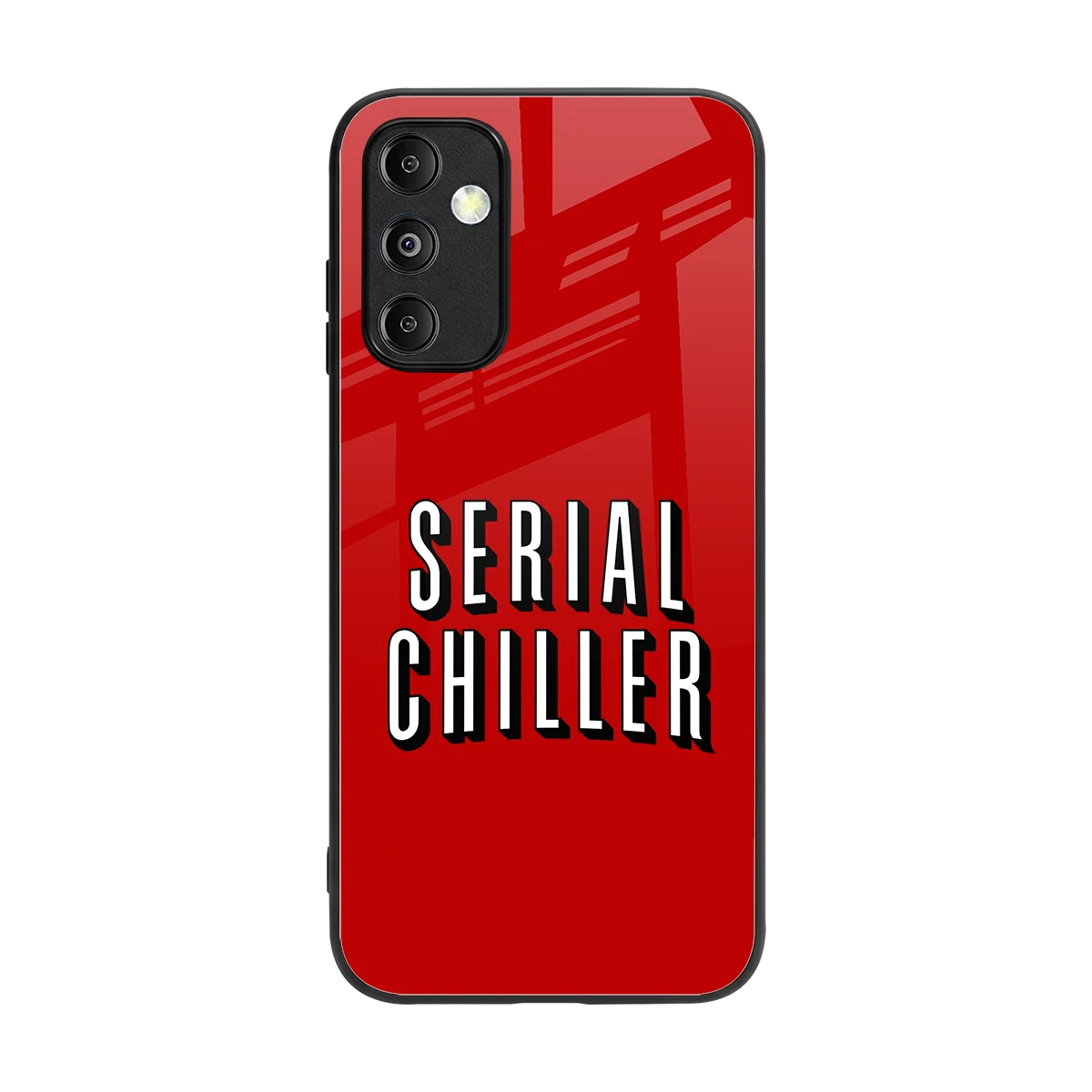 Serial Chiller back phone cover | glass case for samsung galaxy m14 5g
