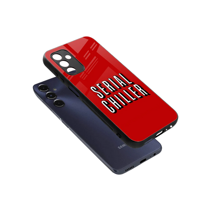 Serial Chiller sleek samsung galaxy m14 5g cover with tempered glass back and TPU edges