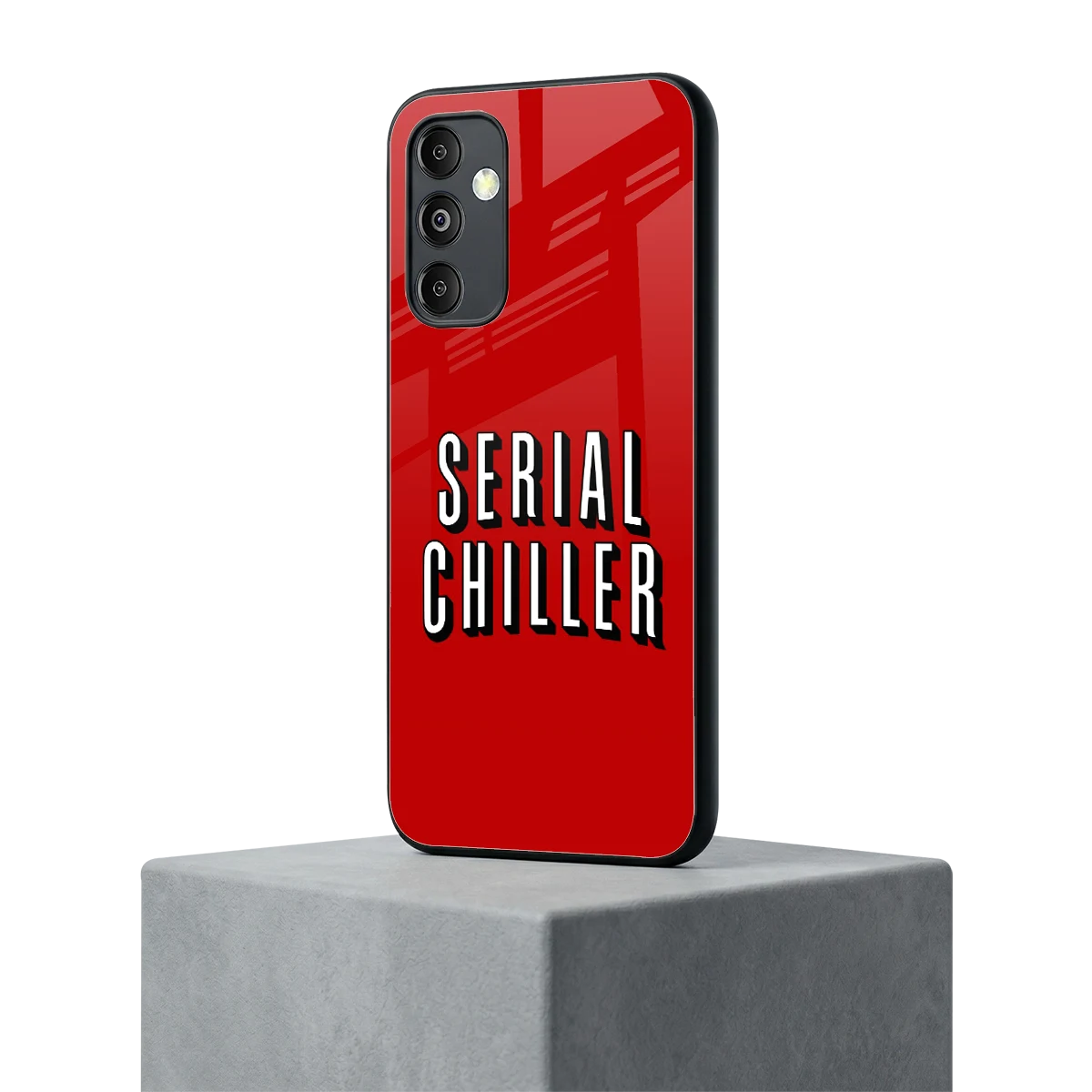 Serial Chiller samsung galaxy m14 5g mobile cover | shockproof glass phone case