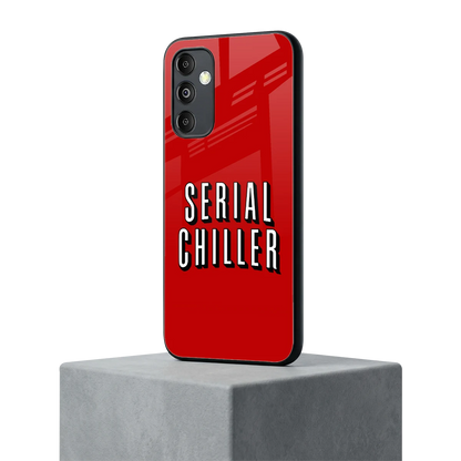 Serial Chiller samsung galaxy m14 5g mobile cover | shockproof glass phone case