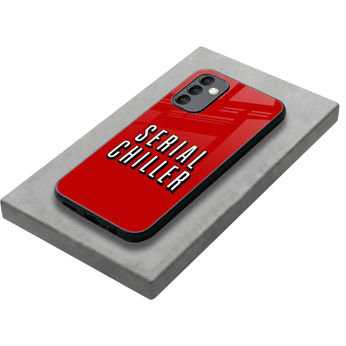 Serial Chiller stylish phone case for samsung galaxy m14 5g | glossy glass and slim fit