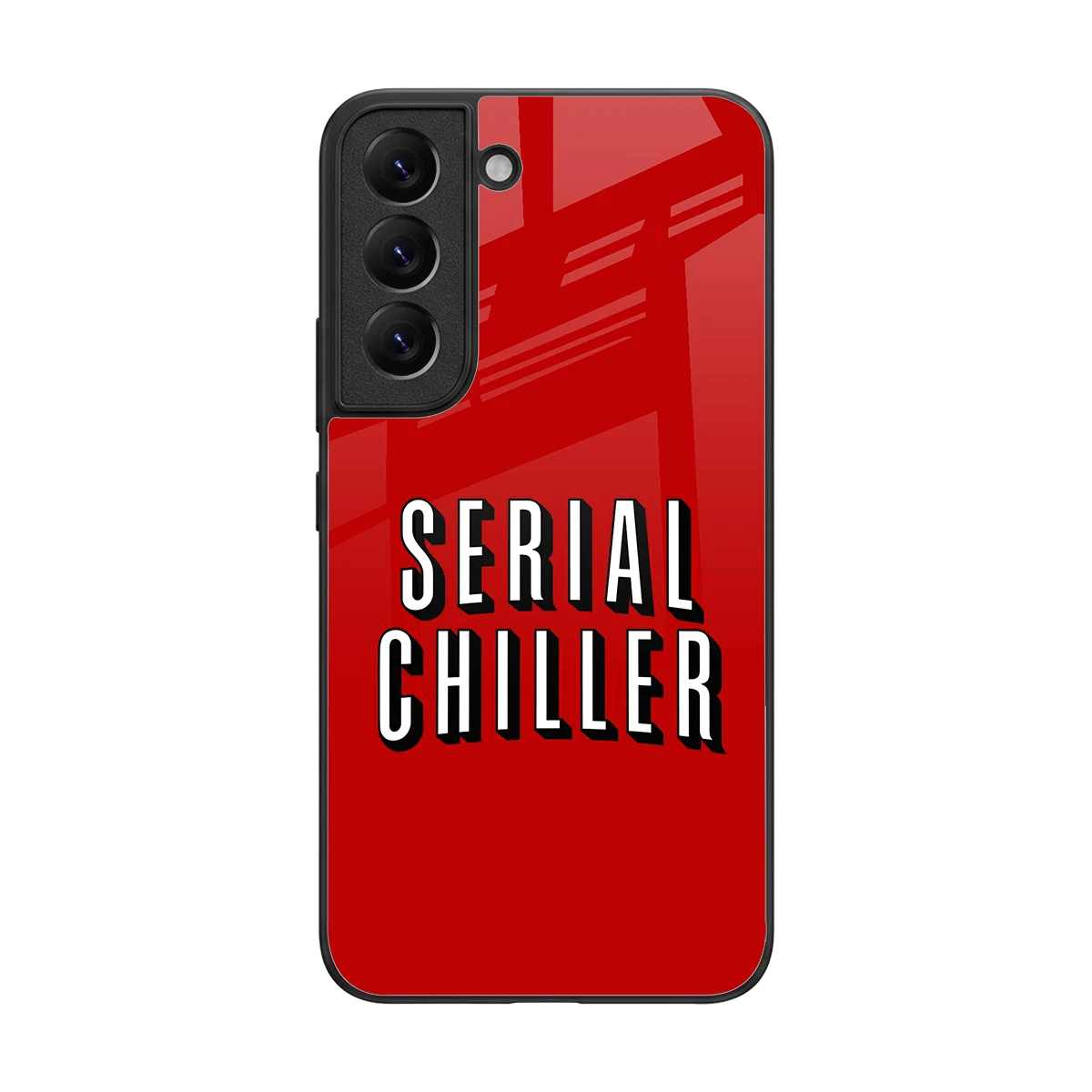 Serial Chiller back phone cover | glass case for samsung galaxy s22
