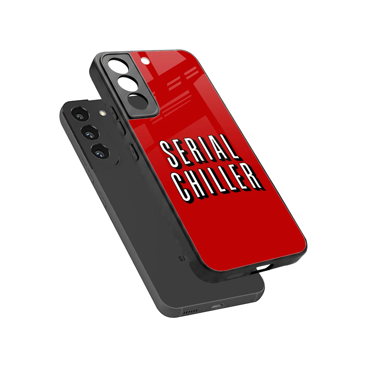 Serial Chiller sleek samsung galaxy s22 cover with tempered glass back and TPU edges