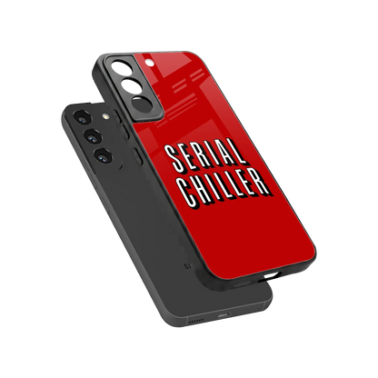 Serial Chiller sleek samsung galaxy s22 cover with tempered glass back and TPU edges