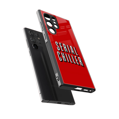 Serial Chiller sleek samsung galaxy s24 ultra cover with tempered glass back and TPU edges