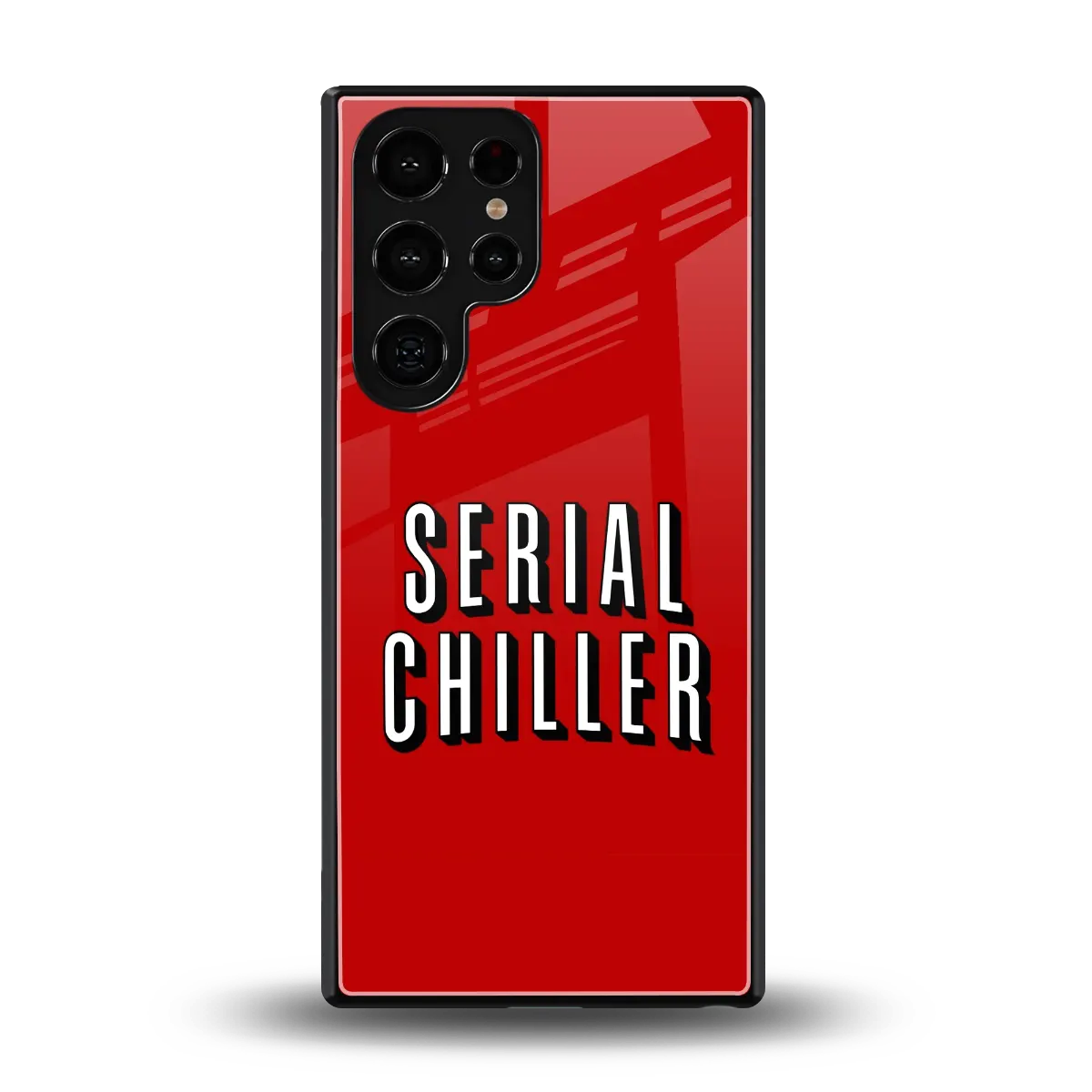 Serial Chiller back phone cover | glass case for samsung galaxy s25 ultra