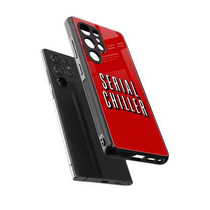 Serial Chiller sleek samsung galaxy s25 ultra cover with tempered glass back and TPU edges