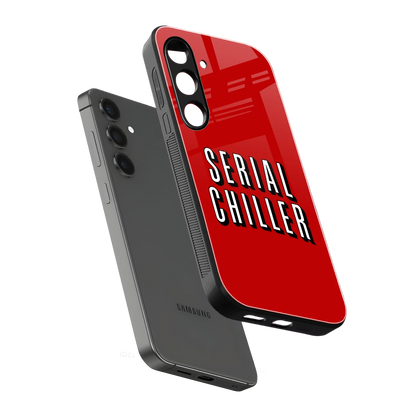 Serial Chiller sleek samsung galaxy s24 cover with tempered glass back and TPU edges