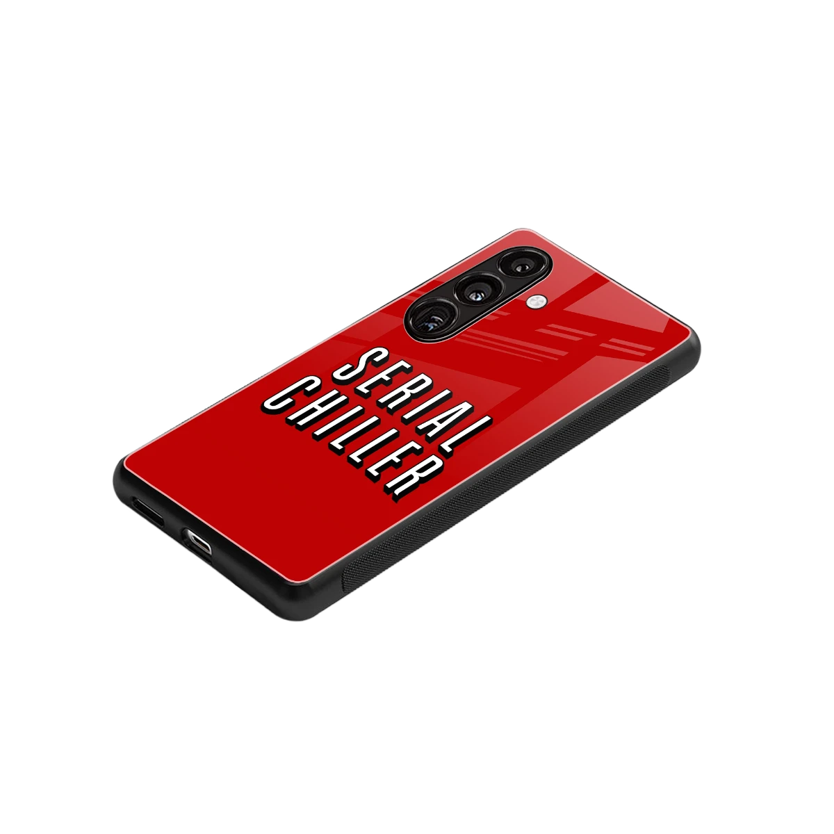 Serial Chiller stylish phone case for samsung galaxy s24 | glossy glass and slim fit
