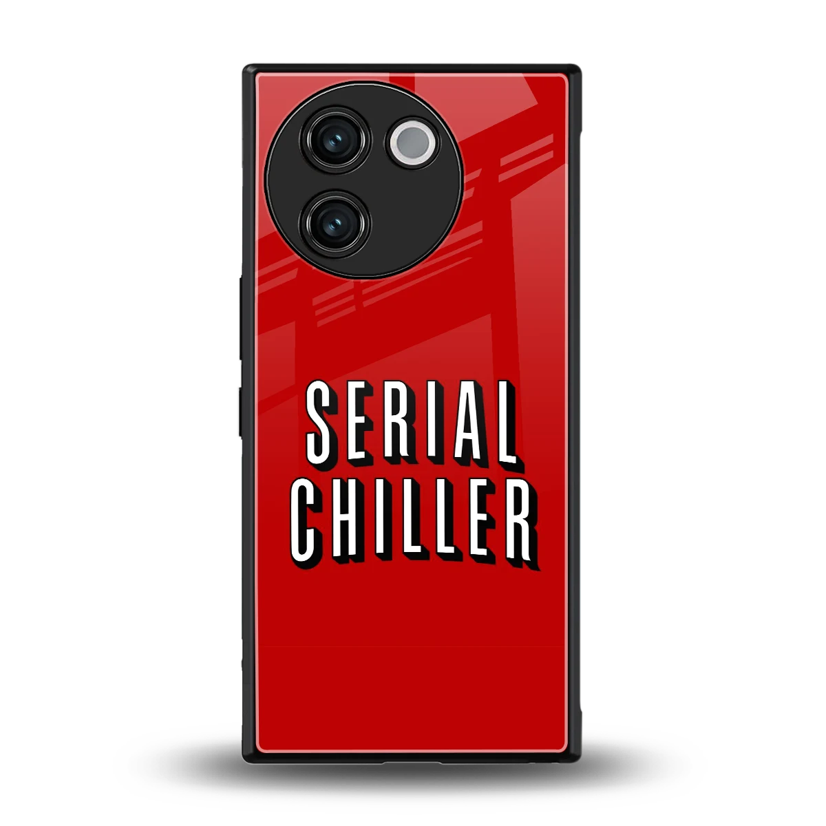Serial Chiller back phone cover | glass case for vivo v30e