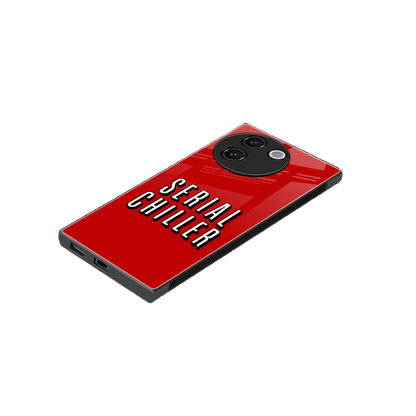 Serial Chiller stylish phone case for vivo v30e | glossy glass and slim fit