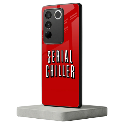 Serial Chiller vivo v27 5g mobile cover | shockproof glass phone case