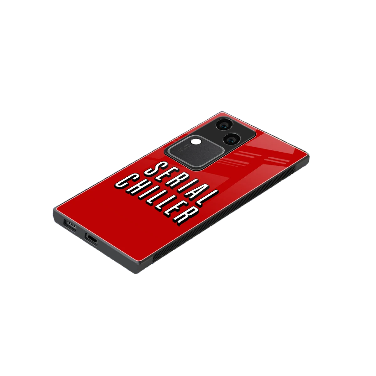 Serial Chiller stylish phone case for vivo v30 | glossy glass and slim fit