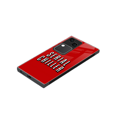 Serial Chiller stylish phone case for vivo v30 | glossy glass and slim fit
