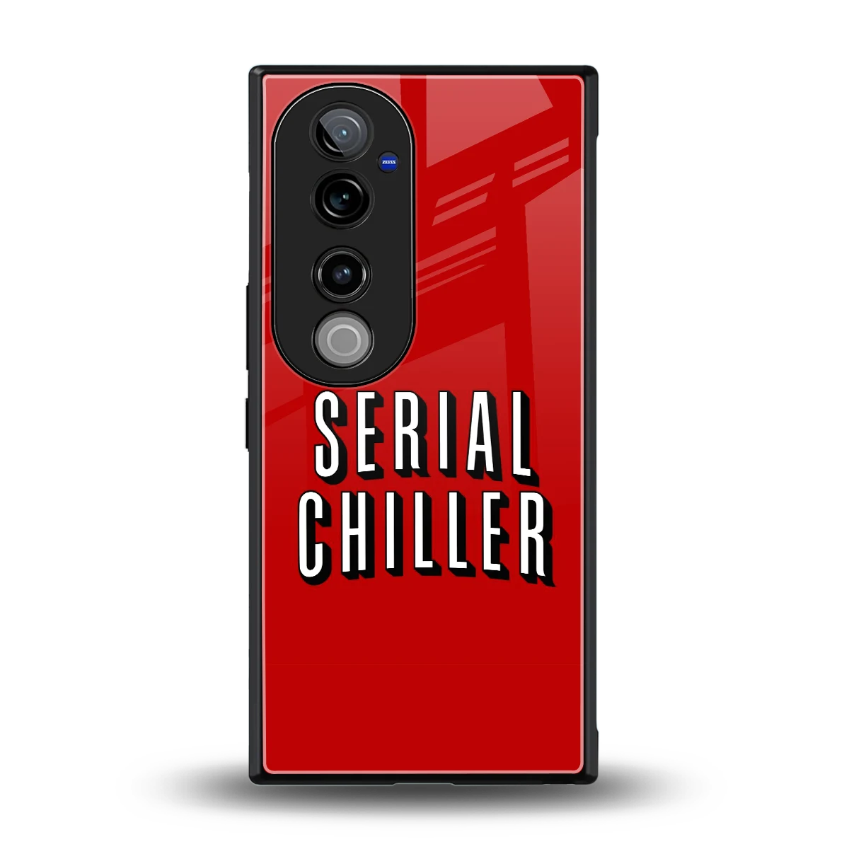 Serial Chiller back phone cover | glass case for vivo v40 pro