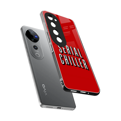 Serial Chiller sleek vivo v40 pro cover with tempered glass back and TPU edges