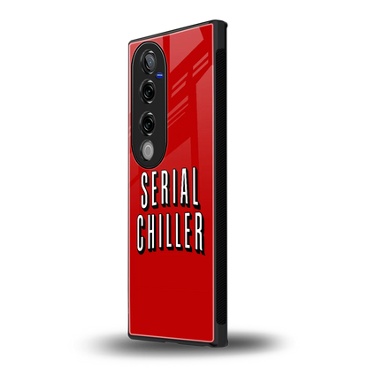 Serial Chiller vivo v40 pro mobile cover | shockproof glass phone case