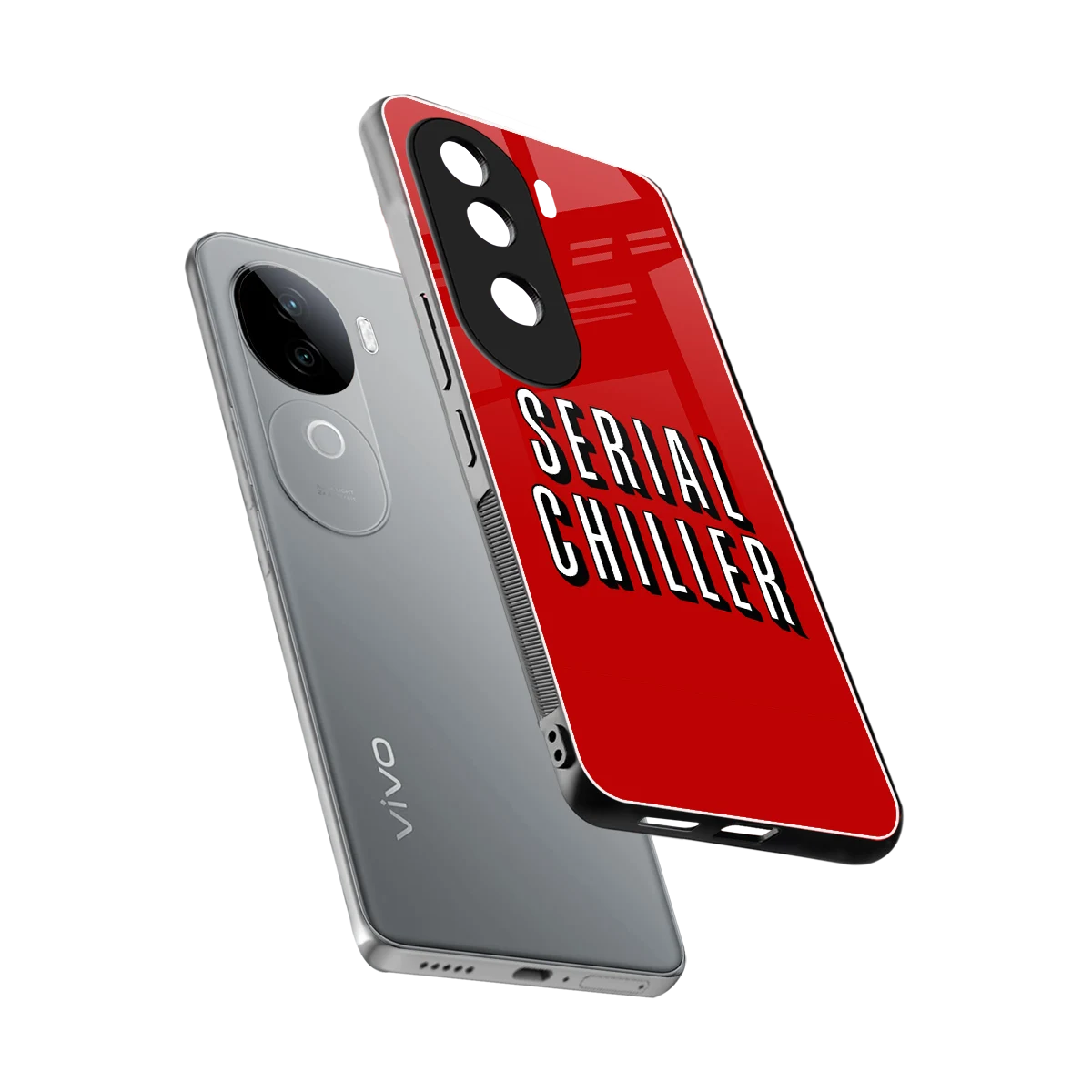 Serial Chiller sleek vivo v40e cover with tempered glass back and TPU edges