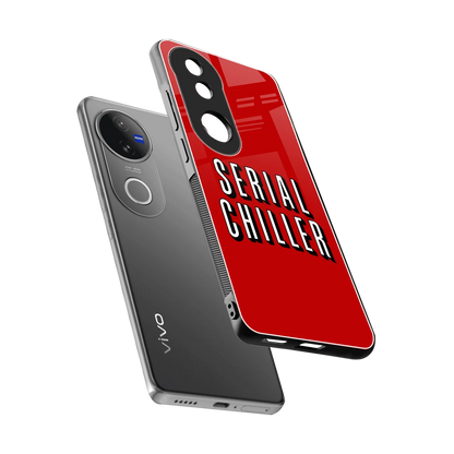 Serial Chiller sleek vivo v50 cover with tempered glass back and TPU edges