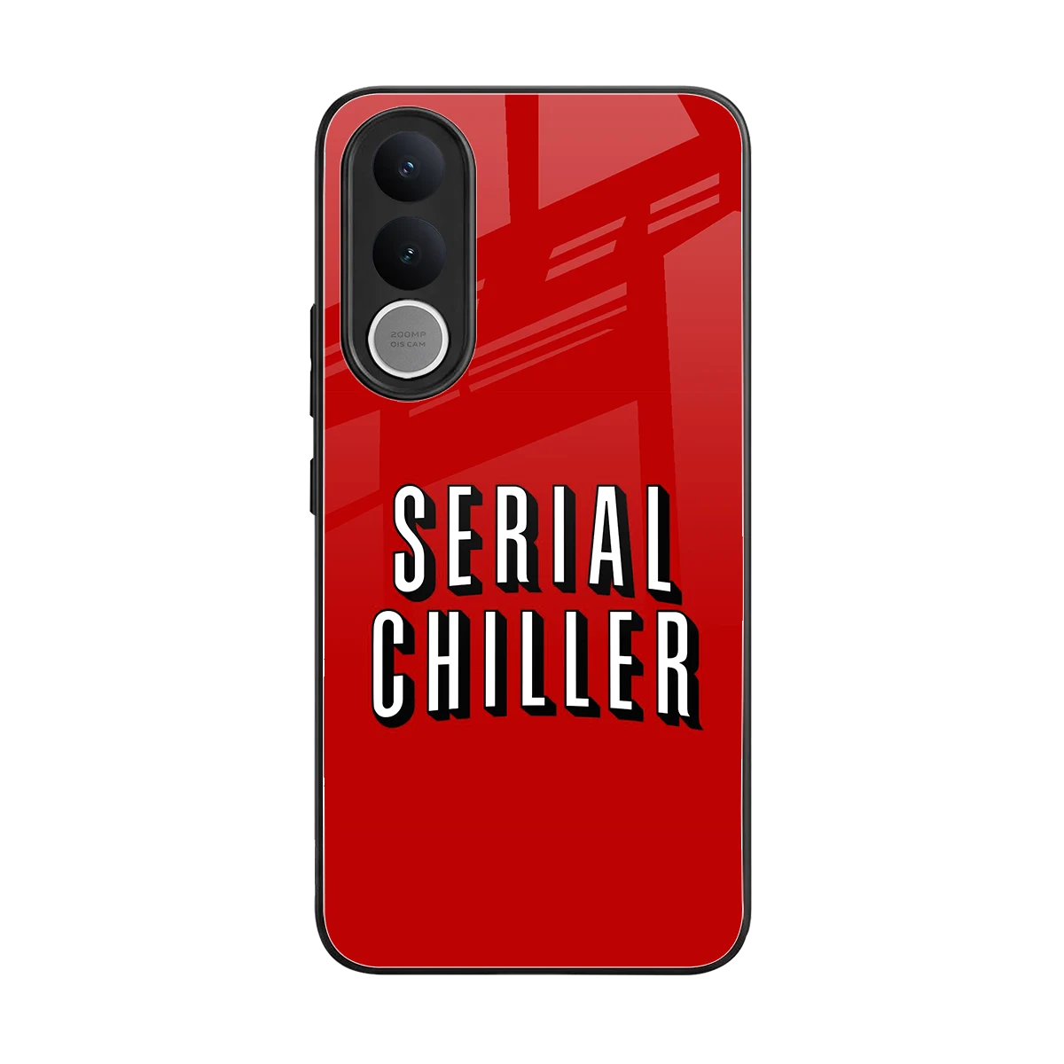 Serial Chiller back phone cover | glass case for vivo v70 fe