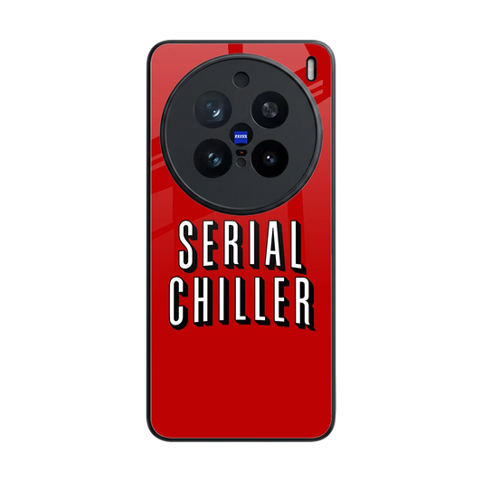 Serial Chiller back phone cover | glass case for vivo x200 pro