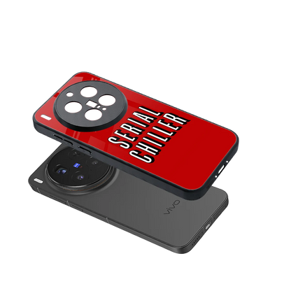 Serial Chiller sleek vivo x300 pro cover with tempered glass back and TPU edges