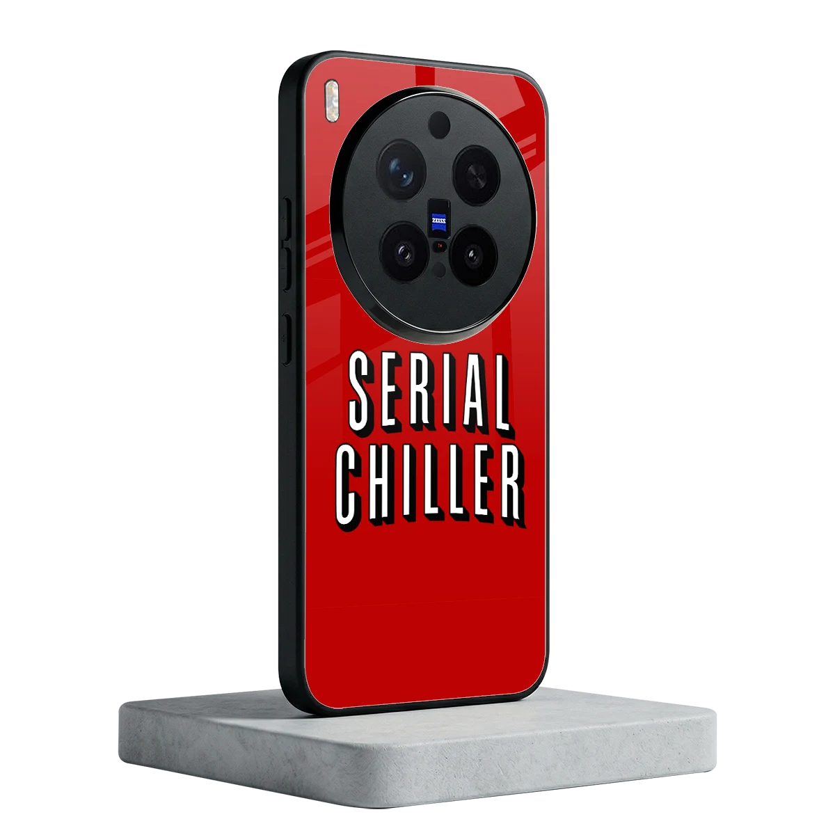Serial Chiller vivo x300 pro mobile cover | shockproof glass phone case
