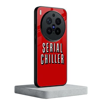 Serial Chiller vivo x300 pro mobile cover | shockproof glass phone case