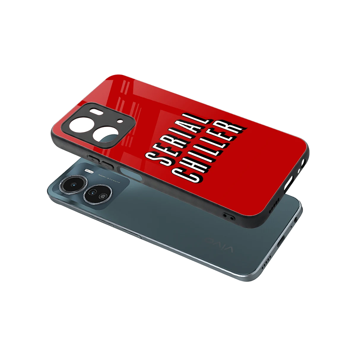 Serial Chiller sleek vivo y16 cover with tempered glass back and TPU edges
