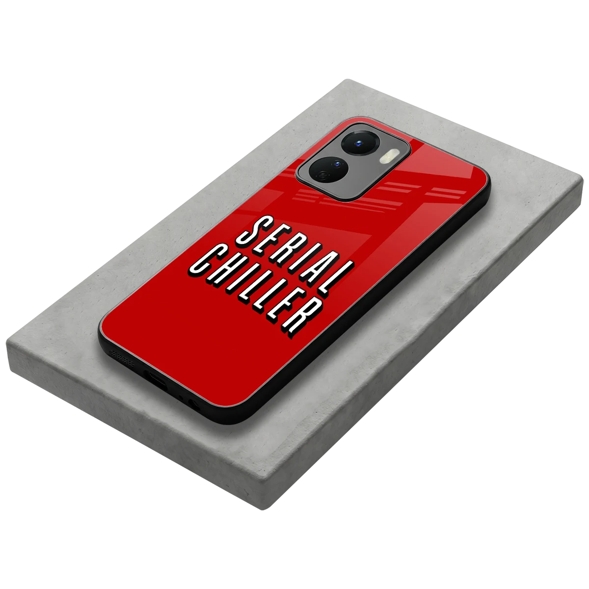 Serial Chiller stylish phone case for vivo y16 | glossy glass and slim fit