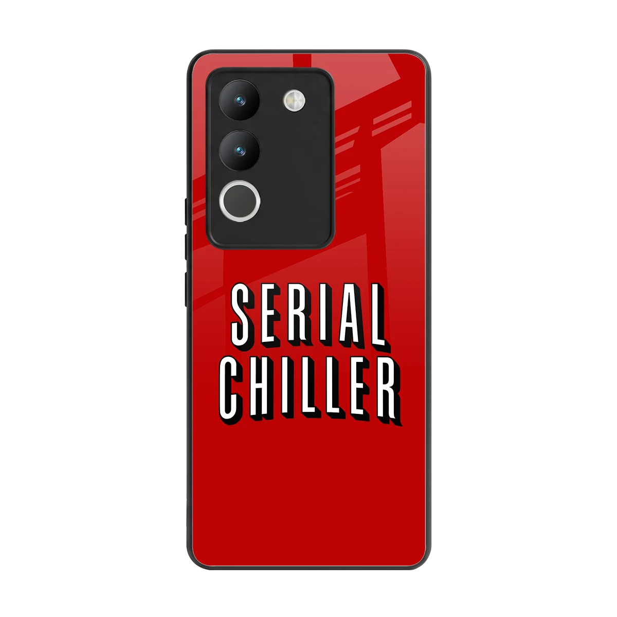 Serial Chiller back phone cover | glass case for vivo y200 5g
