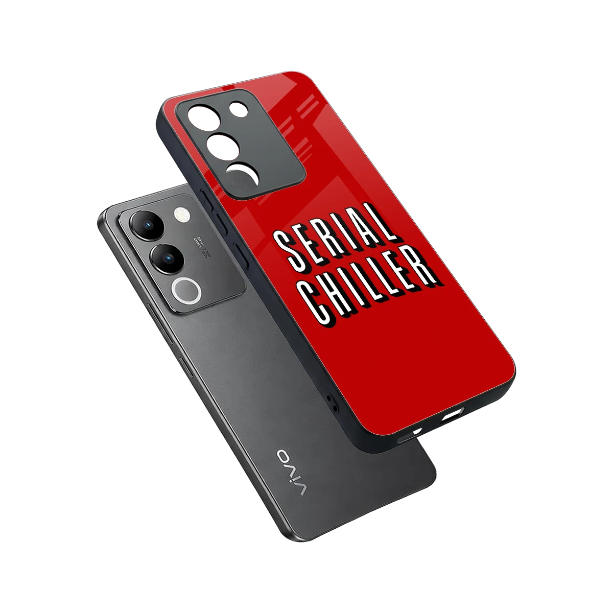 Serial Chiller sleek vivo y200 5g cover with tempered glass back and TPU edges
