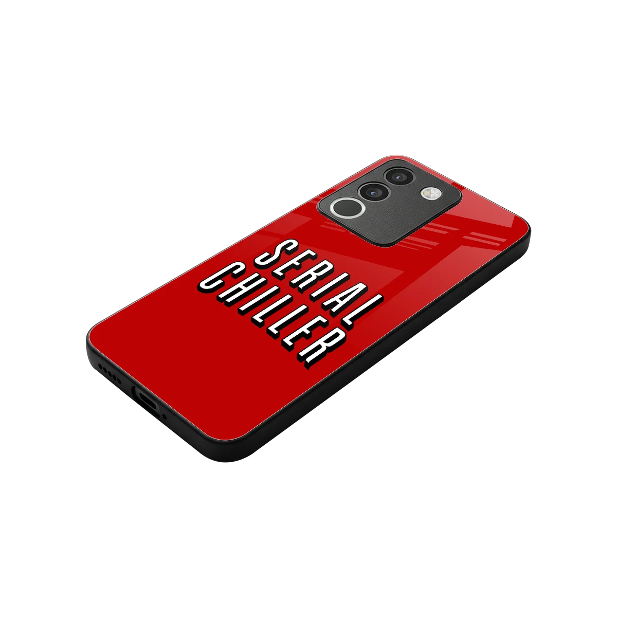 Serial Chiller stylish phone case for vivo y200 5g | glossy glass and slim fit