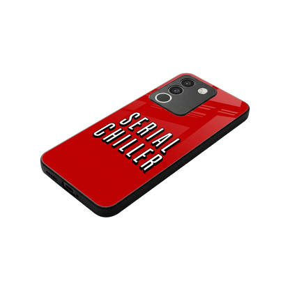 Serial Chiller stylish phone case for vivo y200 5g | glossy glass and slim fit