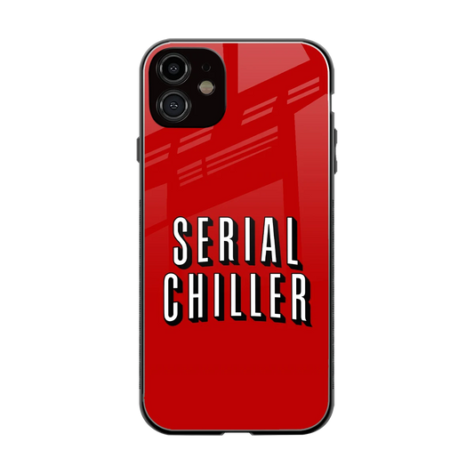 Serial Chiller back phone cover | glass case for iphone 12