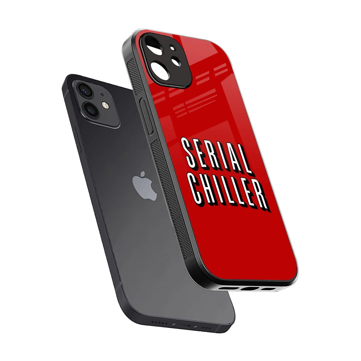 Serial Chiller sleek iphone 11 cover with tempered glass back and TPU edges