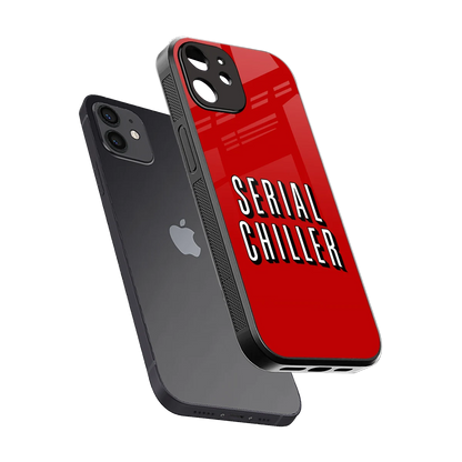 Serial Chiller sleek iphone 11 cover with tempered glass back and TPU edges